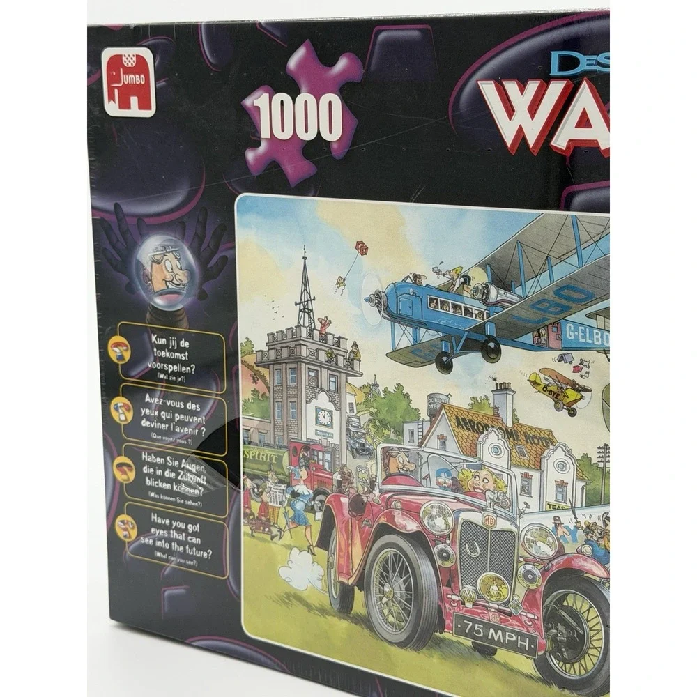 Wasgij #5 Time Travel 1000 Piece Jigsaw Puzzle Jumbo Comic Artwork Airplane New